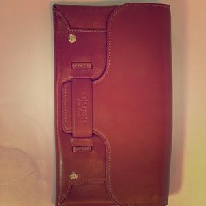 Dark Brown Leather Kate Spade Wristlet